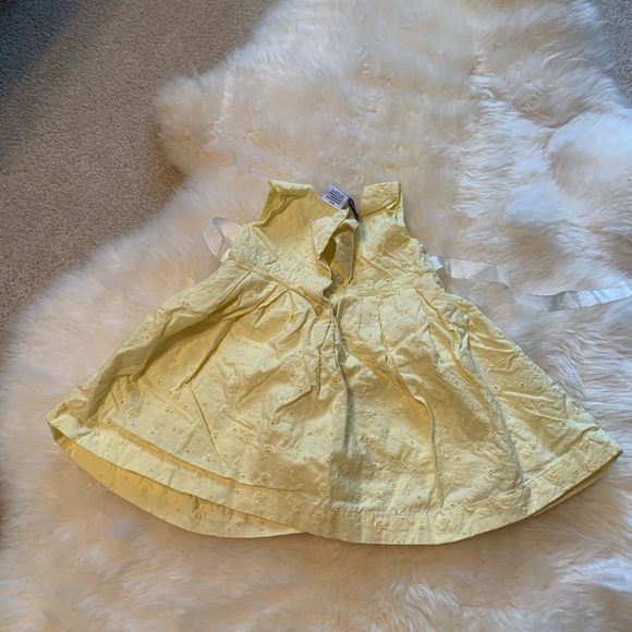 Rugged Bear yellow eyelet dress size 6M - Picture 2 of 3